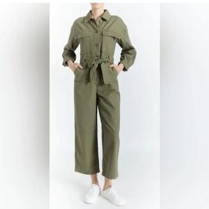 New! Oat New York Green Jumpsuit
